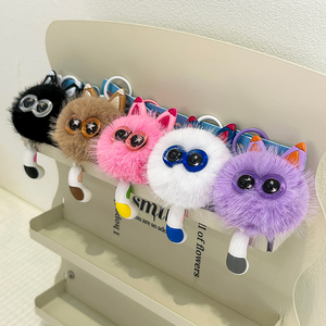 Hot Bán Màu Sắc Ngẫu Nhiên Sáng Tạo Mới Mèo Sang Trọng Móc Khóa Treo Trang Trí Sang Trọng Mèo Búp Bê Máy Bán Hàng Tự Động Cho Cô Gái - Product Image 6