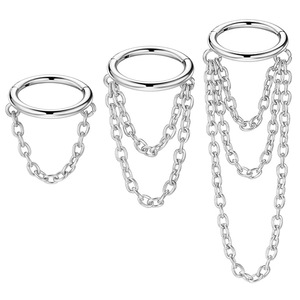 Fashion Rings Gold <b>Chain</b> Open Hoop <b>Earrings</b> Tassel Design Party Jewelry - Product Image 5