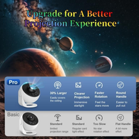 Projecteur de planétarium HD 13-en-1, lumière d'étoiles et de galaxie, lumière d'étoiles rotative à 360° avec minuterie pour cadeaux, décoration de chambre pour adultes et enfants