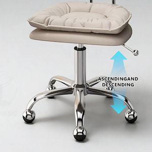 Wholesale Luxury Manicure Chair Set Leather <b>Rolling</b> Stool Combo Professional Nail Salon Furniture - Product Image 4
