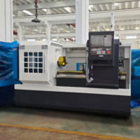 Tour CNC automatique CK6150 à haute rigidité et à banc plat pour le traitement des cylindres