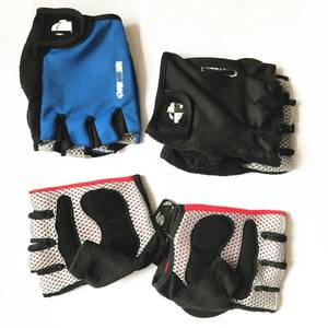 Guantes de Ciclismo de Una Línea, Medios Dedos, Azules, Talla M, Protección de Palma para Bicicleta de Montaña, Unisex, para Adultos - Product Image 5
