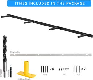 Nổi Kệ Bracket <span class=keywords><strong>12</strong></span> inch, nhiệm vụ nặng nề Kệ chân đế, tường màu đen Kệ Bracket cho DIY Khung trang trí - Product Image 5