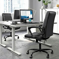 Chaise de bureau pour ordinateur, chaise de direction en cuir, réglable, bon fournisseur en France