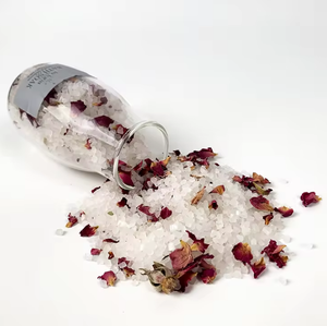 OEM ODM Relaxing Vegan Organic Herbal Mixed Epsom <strong>Bath</strong> <strong>Salt</strong> With Flowers Scented Bathing Spa Set - Product Image 2