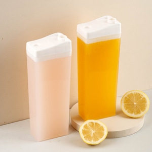 Tasse à thé au lait en plastique créative "style <span class=keywords><strong>brique</strong></span>" <span class=keywords><strong>de</strong></span> 500ml, bouteille <span class=keywords><strong>de</strong></span> boisson <span class=keywords><strong>de</strong></span> <span class=keywords><strong>jus</strong></span>, tasse à thé aux fruits - Product Image 1