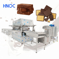 Machine à enrober au chocolat HNOC, ligne d'enrobage automatique au chocolat pour gâteaux
