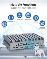 Mini PC Industrial Sin Ventilador con 6 Puertos COM, 6 Puertos USB, RS485, LAN Dual HD para Control de Automatización de Alto Rendimiento