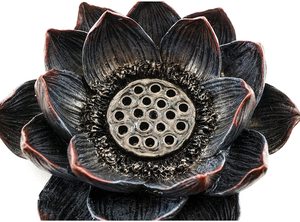 Brûleur d'encens Lotus et porte-bougie chauffe-plat, méditation, fleur, <span class=keywords><strong>jardin</strong></span> <span class=keywords><strong>zen</strong></span>, statue <span class=keywords><strong>de</strong></span> Bouddha, figurine, décoration <span class=keywords><strong>de</strong></span> la maison - Product Image 2