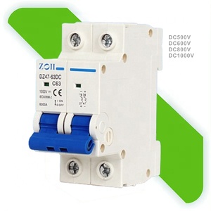 Muestra gratis buen precio 2P <span class=keywords><strong>DC</strong></span> 1000V Solar Mini Disyuntor 10A 16A 20A 25A <span class=keywords><strong>32A</strong></span> 40A 50A 63A <span class=keywords><strong>DC</strong></span> MCB para uso del sistema de energía solar - Product Image 1