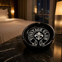 Cendrier rond personnalisé pour hôtel, bar, salon, cendrier à cigarettes imprimé sur mesure, accessoire pour fumeurs pour restaurant, café, table