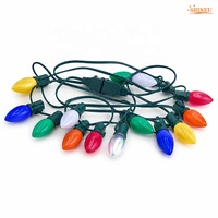 Guirlande lumineuse LED SPT-1 18AWG verte C9 E17, 305 m, étanche IP65, prise US, pour extérieur, patio, mariage, aménagement paysager commercial