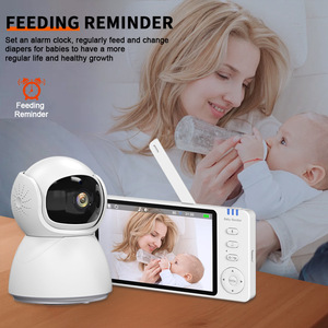 Monitor <span class=keywords><strong>de</strong></span> Bebé con Sensor <span class=keywords><strong>de</strong></span> Temperatura y Pantalla <span class=keywords><strong>de</strong></span> 5 Pulgadas, Cámara <span class=keywords><strong>de</strong></span> Vigilancia WiFi <span class=keywords><strong>de</strong></span> 720P, Audio Bidireccional Inalámbrico <span class=keywords><strong>de</strong></span> 2.4G, Alarma <span class=keywords><strong>de</strong></span> Alimentación - Product Image 2