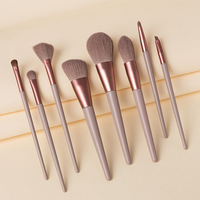 Ensemble de pinceaux de maquillage, brosses de make-up tendance et populaires, faible quantité minimale de commande, couleur bleu chair, 1 pièce