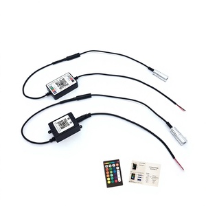 Barre lumineuse d'ambiance à <span class=keywords><strong>fibre</strong></span> <span class=keywords><strong>optique</strong></span> pour voiture, sans fil, RGB, 12V, en plastique, IP66, avec commande vocale et application mobile sans fil, CL-999 - Product Image 1