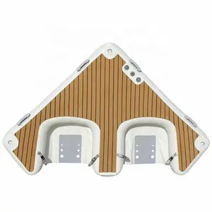 Radeau d'Î<span class=keywords><strong>le</strong></span> Flottant Gonflable pour l'Extérieur, Quais Gonflables Flottant pour <span class=keywords><strong>Jet</strong></span> d'Eau, Plateforme Flottant pour <span class=keywords><strong>Ski</strong></span> avec Echelle - Product Image 1