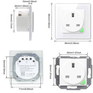 Prise de courant intelligente universelle ZB-UK86 Tuya Zigbee 16A, contrôle vocal, compatible avec Alexa et Google Home - Product Image 5