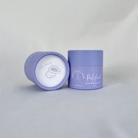 Pot en papier kraft rose biodégradable et recyclable, fabriqué sur mesure, pour cosmétiques et soins de la peau, emballage lisse pour crème contour des yeux