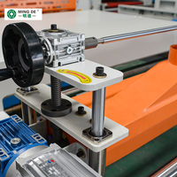 Machine à laminer à colle à faible entretien et haute précision, moteur à roulement, puissance 25 kW pour film HPL, colle thermofusible PUR efficace