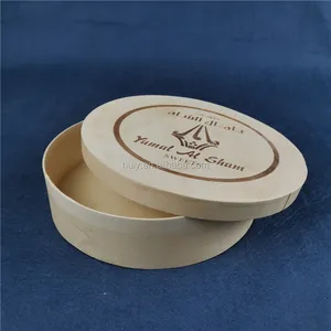 Caja de madera de álamo personalizado para Tartas, dulces, sushi, bento, color blanco, balsa ligera y grande, venta al por mayor