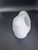 Abat-jour en verre soufflé givré personnalisé, blanc laiteux, pour remplacement de lampe suspendue ou de plafonnier - Vente en gros