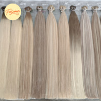 Extensiones de Cabello Fasimei de la Mejor Calidad, Doble Trama, Cutícula Alineada, Punta de Anillo Nano, Cabello Virgen Remy, Precio al por Mayor, Empaque de PVC
