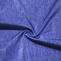 Tela de nailon teñida ecológica elástica transpirable de tacto suave ropa deportiva hilo apilado 170 GSM Jersey único
