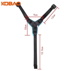 Kdbao motorhelm kinbevestigingsriem voor action camera, rubberen verstelbare off-road motorcross helmbeugel voor GoPro - Product Image 4