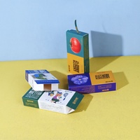 Boîte d'emballage personnalisée de luxe en carton avec bande déchirable, impression CMYK, certifiée FSC ISO22000, pour gâteaux de lune de la mi-automne