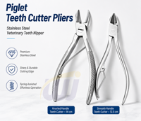 Pince à dents de porc WANJIA en acier inoxydable, instrument vétérinaire pour la coupe des dents des porcelets et des truies, outil de soins de santé animale