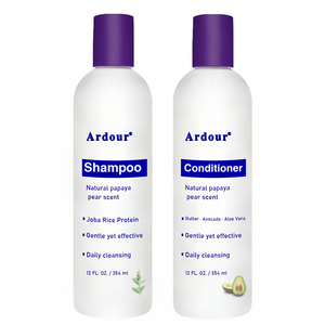 Set de Cuidado Capilar de Marca Propia Sin Sulfatos, Aceite de Ricino, Definidor de Rizos, Orgánico, Antiencrespamiento, Champú y Acondicionador para Cabello Rizado Dañado - Product Image 5