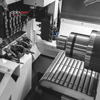 Mesin Bubut CNC Fanuc Vertikal Dua Spindel COORAY CR-SL HS-820 Tugas Sedang
