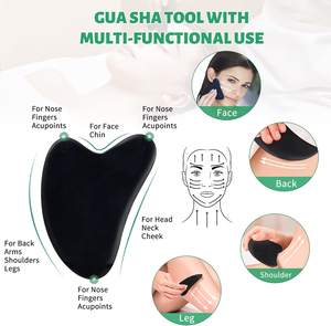 Natürliches Lavastein-<span class=keywords><strong>Massage</strong></span> set Bian <span class=keywords><strong>Stone</strong></span> Schwarz Gua Sha SPA <span class=keywords><strong>Massage</strong></span> Hot <span class=keywords><strong>Stone</strong></span> Tools Benutzer definiertes Jade Guasha Healthcare Massager <span class=keywords><strong>Kit</strong></span> - Product Image 5