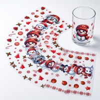 Paquete Surtido de Pegatinas de Cristal Autoadhesivas Universales para Múltiples Superficies, con Diseños de Dibujos Animados, para Vasos y Tazas, en Formato UV