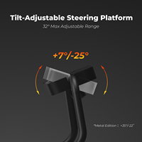 Support de simulateur de course pliable et réglable, construction métallique, garantie 1 an, support anglais pour Logitech/Thrustmaster/PXN