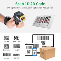 Para almacén para 1d Libres manos libres Scanengine a Bluetooth Dito Anello Doigts Reader Book Hands Logistik para almacén