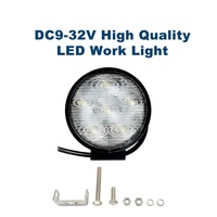 Projecteur de travail LED haute luminosité 6 pièces 32V 18W SG SG-WR18, faisceau spot et large en option, éclairage auxiliaire pour tracteurs et machines agricoles