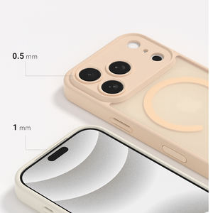 Coque de téléphone givrée de haute qualité pour iPhone Air 17 16 15 couverture de téléphone de charge magnétique forte pour iPhone 17 Pro Max - Product Image 5