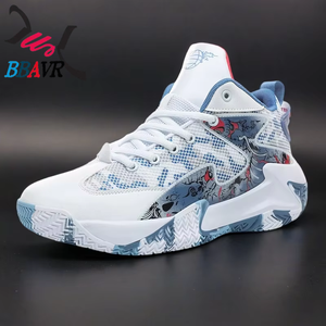 Zapatos de Baloncesto con Estampado de Grafiti de Moda China para Hombre - Product Image 1