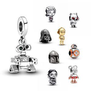 Fine Silver Jewelry New Designer 925 Sterling Silver Cartoon DIY Girls S925 <strong>Charms</strong> Pendant for Necklace Bracelet Jewelry Making - Product Image 6