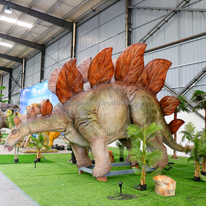 Instalaciones de Parque de Atracciones Dinosaurios de tamaño real mecánicos Animatronics Stegosaurus - Product Image 3