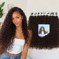 Extensions de Cheveux Longs Ondulés en Fibre Haute Température pour Vente en Gros, 320g, Paquets Résistants à la Chaleur
