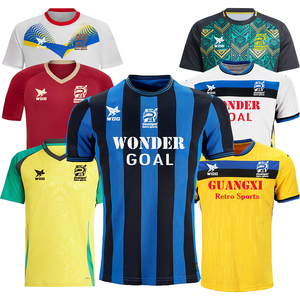 Maillots de football des équipes nationales du Mexique, du Canada, du Brésil et de l'Argentine 202526, chemises rétro personnalisées, vente en gros, service OEM avec impression de nom - Product Image 1