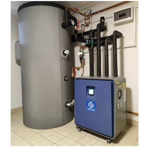 R32 Heat Pump Water <b>Heater</b> 10kw 30kw 40kw WIFI Ground Source Pumps Geothermal OEM Heat Pump - Product Image 1