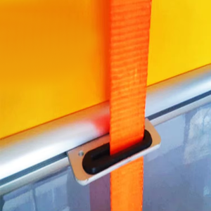 Accessoires de quincaillerie de <span class=keywords><strong>porte</strong></span> rapide au design moderne, boucle de sangle en alliage d'aluminium et <span class=keywords><strong>PVC</strong></span> à empilage <span class=keywords><strong>souple</strong></span> et durable, anneau de traction, vente en gros directe - Product Image 1