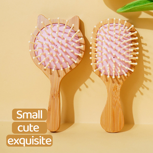 Peine de Masaje de Bambú Natural <span class=keywords><strong>Cepillo</strong></span> de <span class=keywords><strong>Madera</strong></span> para el Pelo Peine para Definir Rizos y Alisar Masajeador de Cuero Cabelludo de <span class=keywords><strong>Madera</strong></span> Mini Peine de Bolsillo - Product Image 6