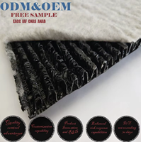 Matériaux de protection en tissu blanc sur mesure, géotextile, filet géonetto, couche filtrante unie, tapis de drainage en forme de W, rouleau laminé