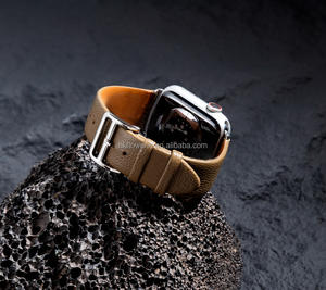 Correa Deportiva Transpirable de Cuero de Cabra Francés de Lujo Handodo con Cierre de Gancho y Bucle, Longitud de la Correa de 18 cm, Tamaño de 22 cm para Reloj - Product Image 4