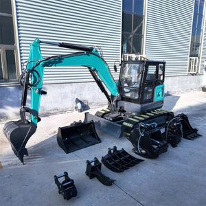 รถขุดขนาดเล็กแบบตีนตะขาบ LOGWAY รุ่นใหม่ 6.5 ตัน ขับเคลื่อนได้ทุกพื้นผิว ได้รับการรับรองมาตรฐาน CE Euro 5 รถขุดไฮดรอลิกขนาดกะทัดรัด - Product Image 3