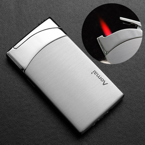 Encendedor de cigarrillos a prueba de viento, encendedor rojo de llama personalizado, antorcha fría chapada - Product Image 2